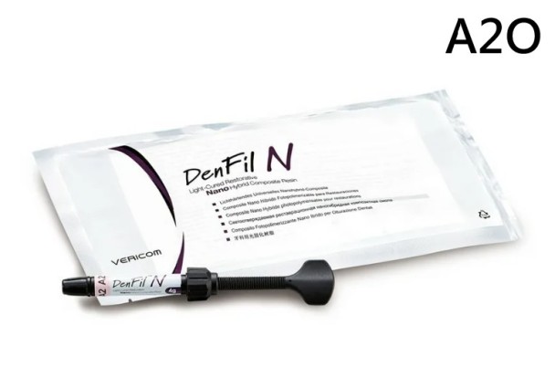 ДенФил/DenFil N (А2О) - наногибридный светоотверждаемый материал (4г), Vericom / Корея