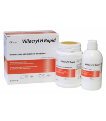 Пластмасса Villacryl H Rapid V4, порошок 750 г, жидкость 400 мл (Zhermack)