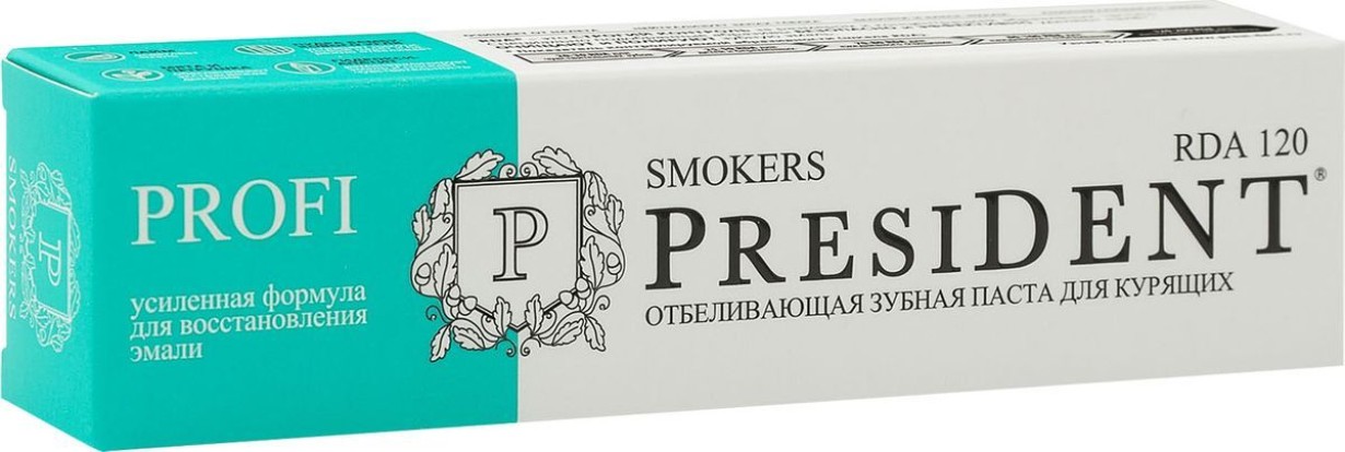 Зубная паста PROFI Smokers, 50 мл (PRESIDENT)