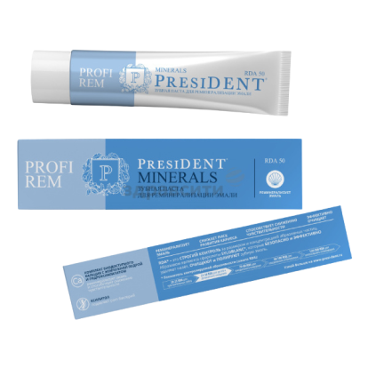 Зубная паста PROFI REM Minerals, 50 мл (PRESIDENT)