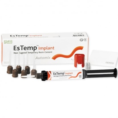 ЭсТемп / EsTemp Clear TW - цемент для временной фиксации ортопед. конструкций (8г), Spident / Корея