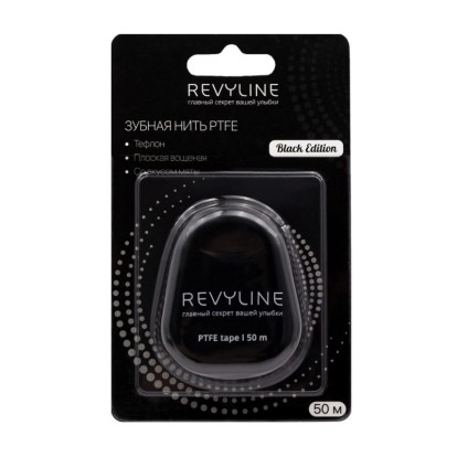 Revyline PTFE  BLACK Edition - зубная нить, тефлоновая /мятная (50м), Revyline / Россия