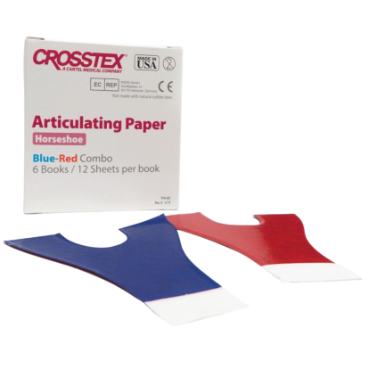Артикуляционная бумага- подкова 1 шт. х 12 листов (Crosstex)
