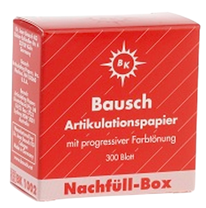 Артикуляционная бумага Bausch ВК 1002, 300 штук