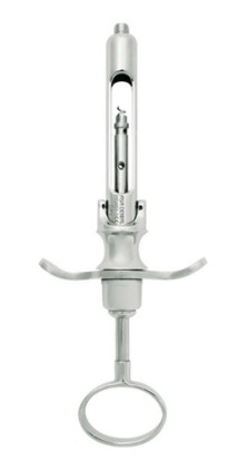 Карпульный шприц  Asa dental 8867 с одним кольцом, ручная аспирации с метрической резьбой  Италия