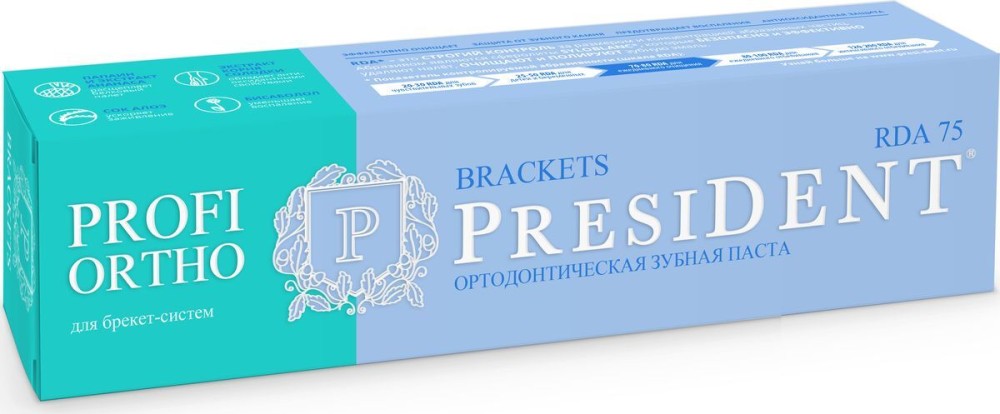 Зубная паста PROFI ORTHO BRACES, 50 мл (PRESIDENT)