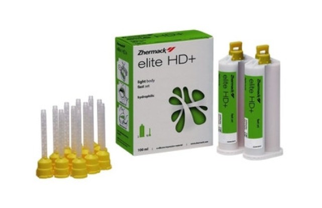 Элит / Elite HD+ Light Body Fast Set (зеленый) - A-силикон низкой вязкости, текучая консистенция (50мл + 50мл), Zhermack / Италия