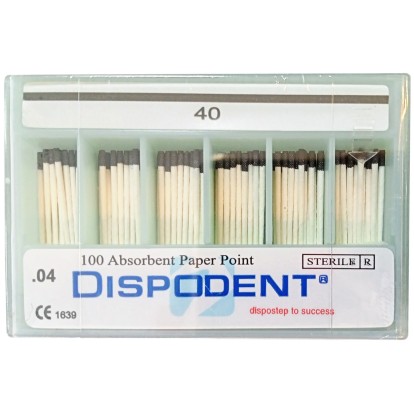 Бумажные штифты Dispodent 04 №40, (100шт), Dispodent / Вьетнам