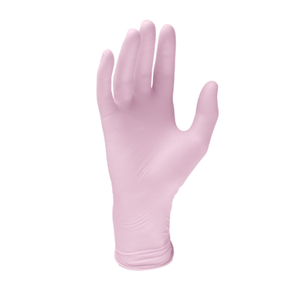 Латексные текстурированные перчатки Monoart, M, розовый, 50 пар, Euronda