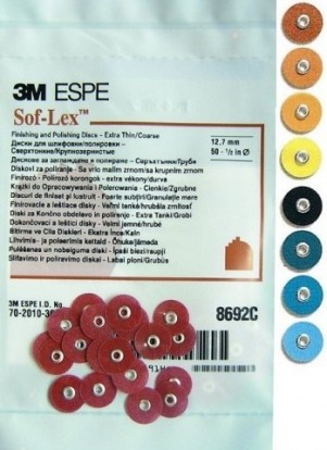Малые жесткие диски Соф-Лекс (Sof-Lex), 8693SF, малые желтые, ЗМ, 50 штук