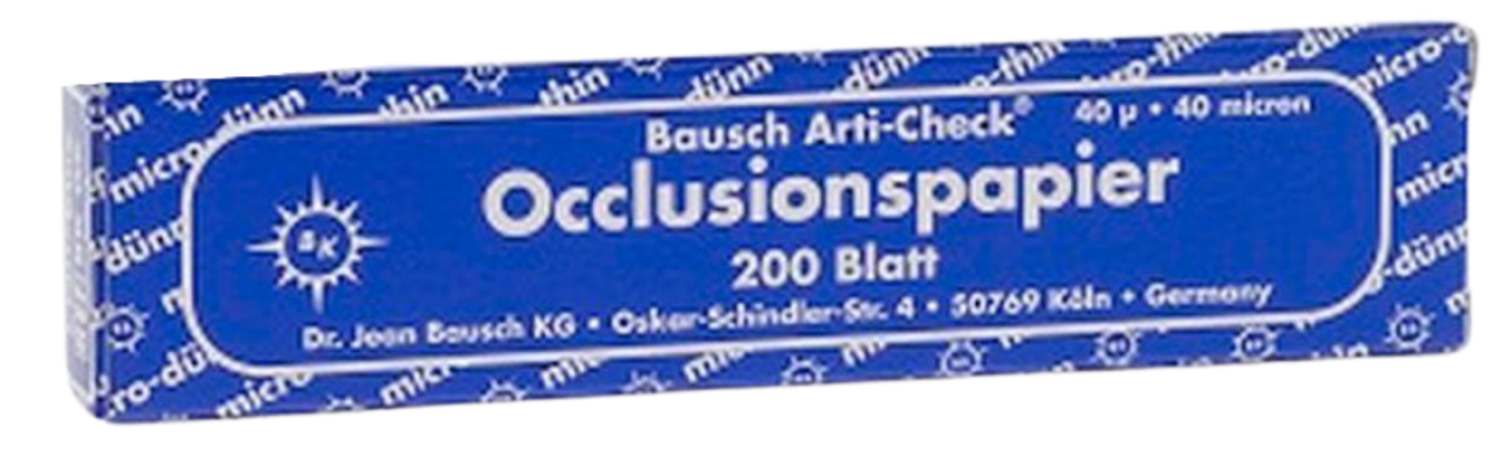Артикуляционная бумага ВК 09 синяя,  40мкм, 200 шт.(Bausch)