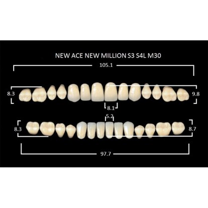 Зубы планка 28 шт MILLION NEW ACE S3/C1