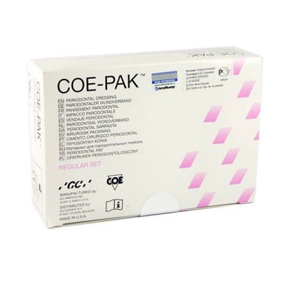 Кое-Пак / Coe-Pak - пластмасса безэвгенольная для парадонтальных повязок 90г+90г, GC / Япония