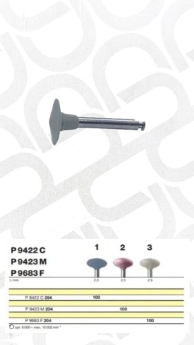 Полировочный бор по керамике 3-я ступень D+Z  / P 9683 F 204.100, Drendel + Zweiling DIAMANT GmbH, Германия  